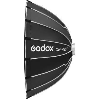 Softboksi - Godox ātras atbrīvošanas paraboliskais softbokss dzīvās video translācijas vajadzībām QR-P90T - perc šodien veikalā un ar piegādi