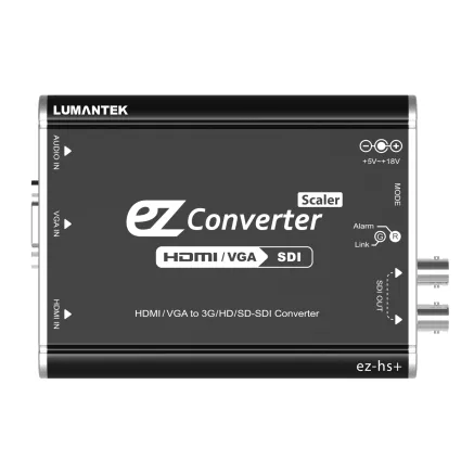 Lumantek HDMI/VGA to 3G/HD/SD-SDI Converter with Scaler EZ-HS+