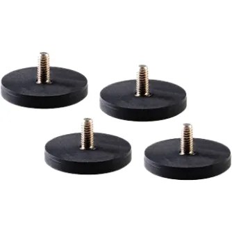 Set of 4 Nanlite Magnetic Base Adapters with 1/4-20 Thread for Secure LED Light Mounting