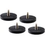 Set of 4 Nanlite Magnetic Base Adapters with 1/4-20 Thread for Secure LED Light Mounting