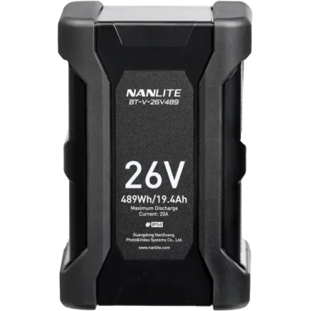 NANLITE BATTERY V-MOUNT 26V 489WH BT-V-26V489