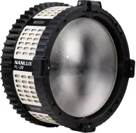 NANLUX FL-28 Fresnel Lens - Kompakta NL montāžas fresnel lēca ar teksturētu priekšējo virsmu un sešstūra ventilācijas atverēm, paredzēta profesionālām studijas apgaismojuma sistēmām.NANLUX FL-28 Fresnel Lens - Kompakta NL montāžas fresnel lēca ar teksturētu priekšējo virsmu un sešstūra ventilācijas atverēm, paredzēta profesionālām studijas apgaismojuma sistēmām.