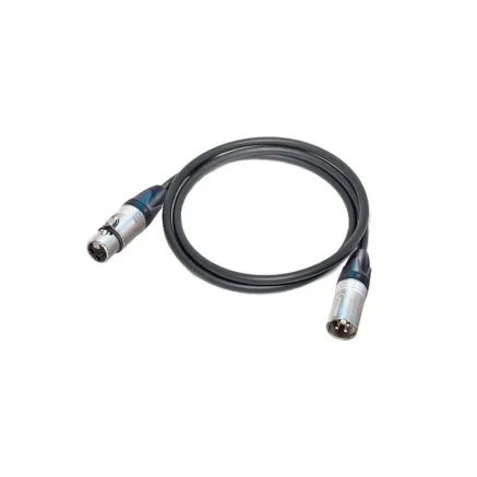 Canare DMX203 kabel 3pin XLR (M) / XLR (F) 10m CD-203-M/F-BLK-10
