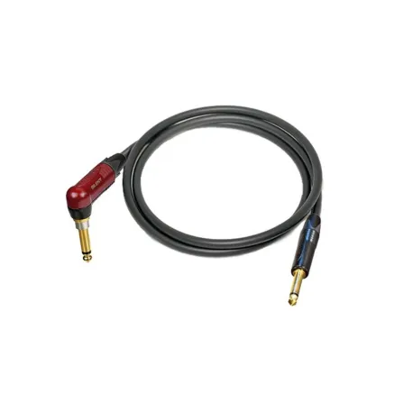 Canare GS-6 nstrojov kbel s Neutrik Silent konektorom 5,0m CA-GS6-TS-RAS-BLK-5