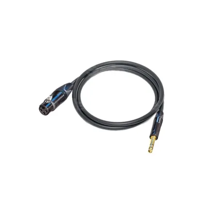 Canare L-2T2S microphone cable 6,0mm, XLR (F) / JACK TRS 6,3mm 40m, BLK CA-2TS-F/TRS-BLK-40
