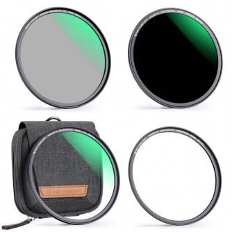Filter Sets - K&F Concept K&F 82mm Magnetic 3pcs Filter Kit, MCUV+CPL+ND1000+Filter Ring, HD, Waterproof, Anti Scratch, Green SKU.1627 - quick order from manufacturer