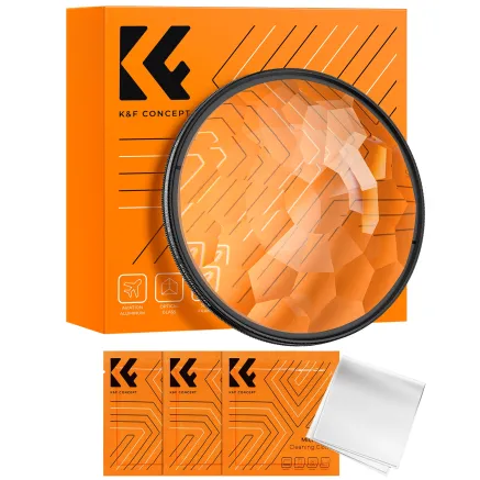 K&F Concept 72MM,Nano-B Series Prism Effect Filter with 3pcs vacuum cleaning cloths KF01.2488