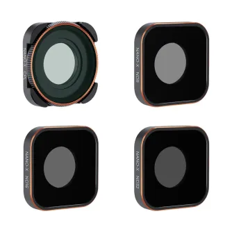 Filter Sets - K&F Concept Action Camera Filter Set 4pcs HD (ND8+ND16+ND32+CPL) withAnti-reflection Green Film SKU.1953 - quick order from manufacturer