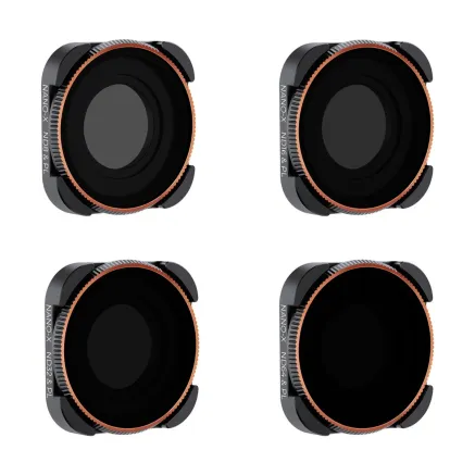 K&F Concept Action Camera Filter Set 4pcs HD (ND8/PL+ND16/PL+ND32/PL+ND64/PL) 