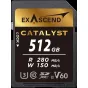Exascend Catalyst UHS-II SD card, V60,512GB EX512GSDV60
