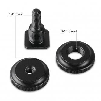 Rigu aksesuāri - SmallRig 1631 Cold Shoe Adpt w/ 3/8 - 1/4 Thread (2 gab.) - быстрый заказ от производителя