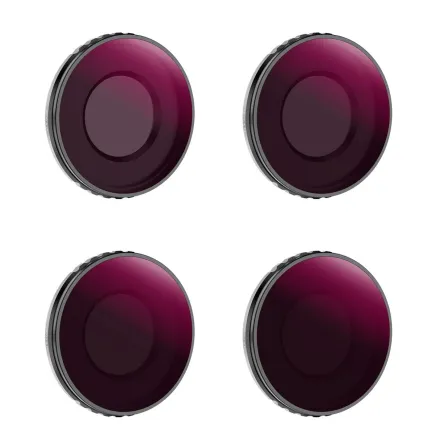 K&F Concept DJI Osmo Action 4 ND&PL Filter Kit ND8&PL+ND16&PL+ND32&PL+ND64&PL 4 Pack, Optical Glass SKU.2077
