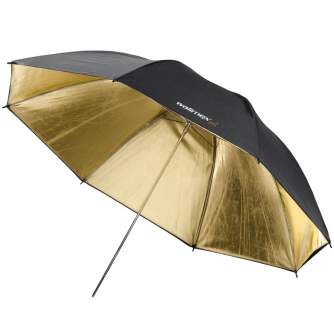 Umbrellas - walimex Reflex Umbrella black/golden 2 lay., 109cm - quick order from manufacturer