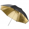 Umbrellas - walimex Reflex Umbrella black/golden 2 lay., 109cm - quick order from manufacturerUmbrellas - walimex Reflex Umbrella black/golden 2 lay., 109cm - quick order from manufacturer