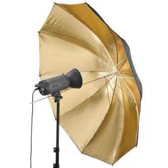 Зонты - walimex Reflex Umbrella black/golden 2 lay.,150cm - быстрый заказ от производителя
