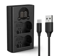 Kameras bateriju lādētāji - K&F Concept K&F NP-W235 Dual Charger Camera LED, Micro USB and Type-C charging KF28.0019V1 - быстрыйKameras bateriju lādētāji - K&F Concept K&F NP-W235 Dual Charger Camera LED, Micro USB and Type-C charging KF28.0019V1 - быстрый