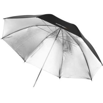 walimex Reflex Umbrella black/silver 2 lay., 109cm 17666