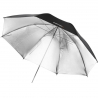 Foto lietussargi - walimex Reflex Umbrella black/silver 2 lay., 109cm - ātri pasūtīt no ražotājaFoto lietussargi - walimex Reflex Umbrella black/silver 2 lay., 109cm - ātri pasūtīt no ražotāja