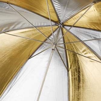 Foto lietussargi - walimex pro Reflex Umbrella Dual gold/silv 84cm 17671 - ātri pasūtīt no ražotāja