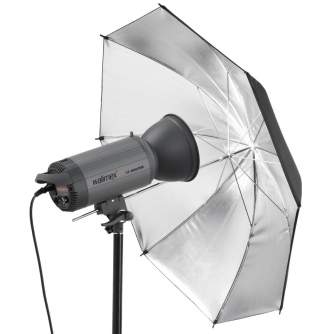 Umbrellas - walimex pro Reflex Umbrella black/silver, 84cm - quick order from manufacturer