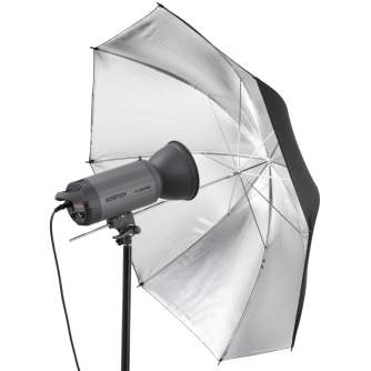 Foto lietussargi - walimex pro Reflex Umbrella black/silver, 109cm - ātri pasūtīt no ražotāja
