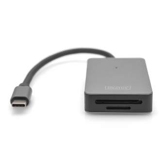 Картридер Digitus USB-C, 2-портовый, высокоскоростной