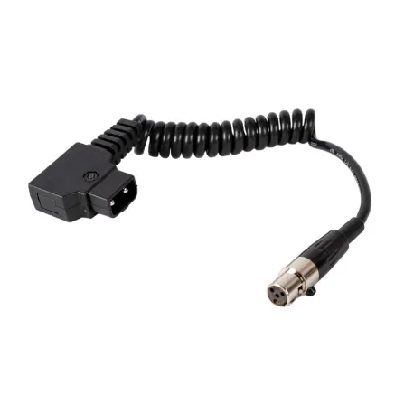 TVLogic D-Tap to Mini-XLR Power Coiled Cable for VFM Monitors (Expands to 29) TVL-D-TAP-C-CABLE