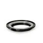 URTH Lens Mount Adapter for Olympus OM to Canon EF/EF-S - Secure and durable design with matte black finish and silver interior ring.