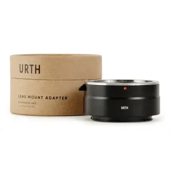 URTH Lens Mount Adapter for Canon EF/EF-S to Nikon Z Camera Body - Secure matte black adapter with red dot indicator and silver interior