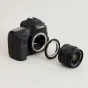 Адаптер для объектива Nikon F к корпусу Canon DSLR с креплением C-монтаж - надежный переход с матовым черным покрытием