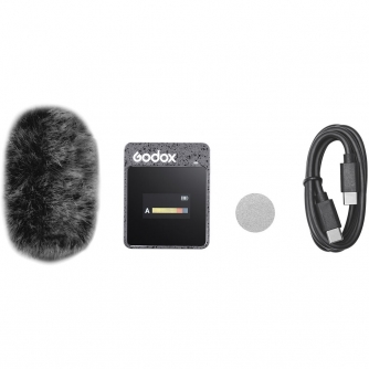 Bezvadu piespraužamie mikrofoni - Godox MoveLink II TX transmitter (черный) Беспроводной микрофон - быстрый заказ от производите