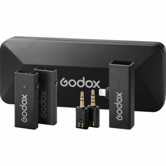 Bezvadu piespraužamie mikrofoni - Godox MoveLink Mini LT komplekts 2 (melns) bezvadu mikrofoni - ātri pasūtīt no ražotāja