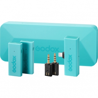 Bezvadu piespraužamie mikrofoni - Godox MoveLink Mini LT komplekts 2 (Macaron Green) bezvadu mikrofoni - ātri pasūtīt no ražotāja