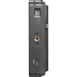 Godox GM7S 7 4K HDMI Ultra Bright On-Camera Monitor - Close-up of the side panel featuring a power button, gold-plated HDMI port, USB-C port, and micro-USB port.