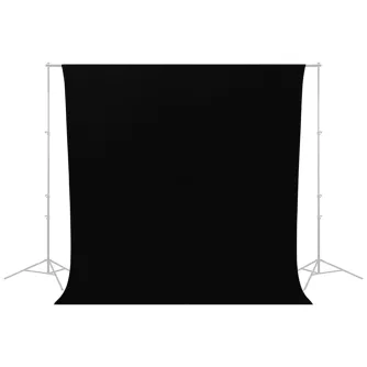 Turētāji - Caruba Wrinkle Resistant Backdrop 2,60 x 3 Meter Black WRB 2B - быстрый заказ от производителя
