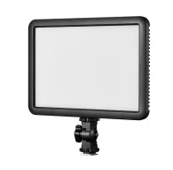 Слим LED-панель Godox LDP18Bi с креплением для вспышки, вид спередиСлим LED-панель Godox LDP18Bi с креплением для вспышки, вид спереди