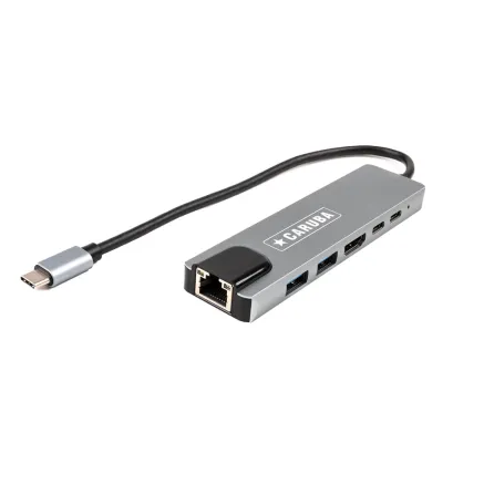Caruba 6 in 1 USB C Hub met Ethernet CUSB 9
