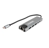 Docks & HUB - Caruba 6-in-1 USB-C Hub with Ethernet CUSB 9 - quick order from manufacturerDocks & HUB - Caruba 6-in-1 USB-C Hub with Ethernet CUSB 9 - quick order from manufacturer