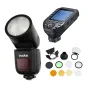 Godox Speedlite V1 Nikon external flash with wireless trigger and complete accessory kit for professional lighting