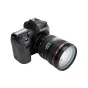JJC AET-CS2 Auto Extension Tube Set for Canon EF/EF-S lenses - 12mm and 25mm tubes with gold contacts and metal bayonet for macro photography