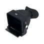 JJC LVF-PRO1FX LCD viewfinder with 3X magnification, adjustable U-shaped handle, and Arca Type quick release plate.