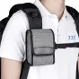 JJC OC-FX1 GRAY Portatīvais kameru maciņš - Izturīgs poliestera maciņš ar velcro aizdari, atmiņas karšu kabatu un regulējamu plecu siksnu drošai aprīkojuma aizsardzībai