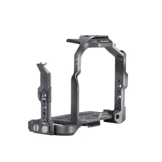 Falcam Quick Release Camera Cage with F22/F38/F50 interfaces for Panasonic S5II/S5IIX, featuring a removable side plate and multiple accessory mounting options.