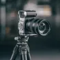 Falcam F22 & F38 & F50 Quick Release L-Bracket for Sony ZV E1 mounted on a tripod