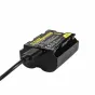 Nitecore NP-W235C USB-C rechargeable battery for Fujifilm cameras with technical specifications and a red LED indicator.