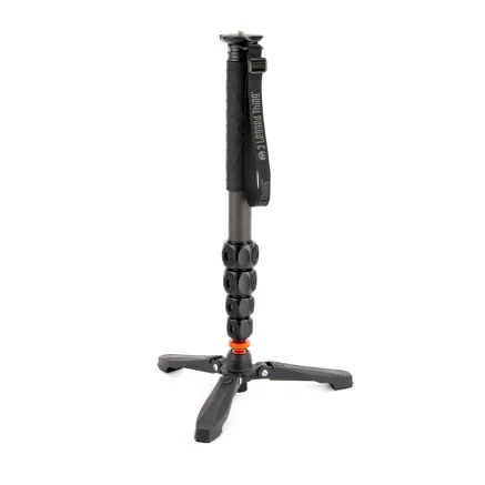 3 Legged Thing Legends Alana Carbon Fibre Travel Friendly Monopod with Docz foot stabiliser Darkness ALANAKITDARK