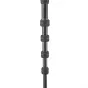 5-section magnesium alloy monopod with adjustable grip rings and rubber foot for travel photography