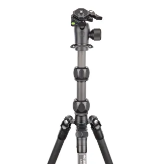 Foto statīvi - 3 Legged Thing Pro 2.0 Leo Carbon tripod & AirHed Pro LV Black Darkness LEOKITDARK2 - ātri pasūtīt no ražotāja