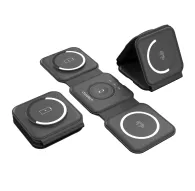 Mobilo tālruņu, planšetdatoru, GPS lādētāji - Choetech 3-in-1 Foldable Magnetic Wireless Charging Station T588-F (Black) T588 F - ātri pasūtīt no ražotājaMobilo tālruņu, planšetdatoru, GPS lādētāji - Choetech 3-in-1 Foldable Magnetic Wireless Charging Station T588-F (Black) T588 F - ātri pasūtīt no ražotāja