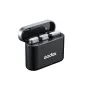 Godox WEC 2X Wireless Microphone Kit with Transmitter, Receiver, and Charger in Open Case